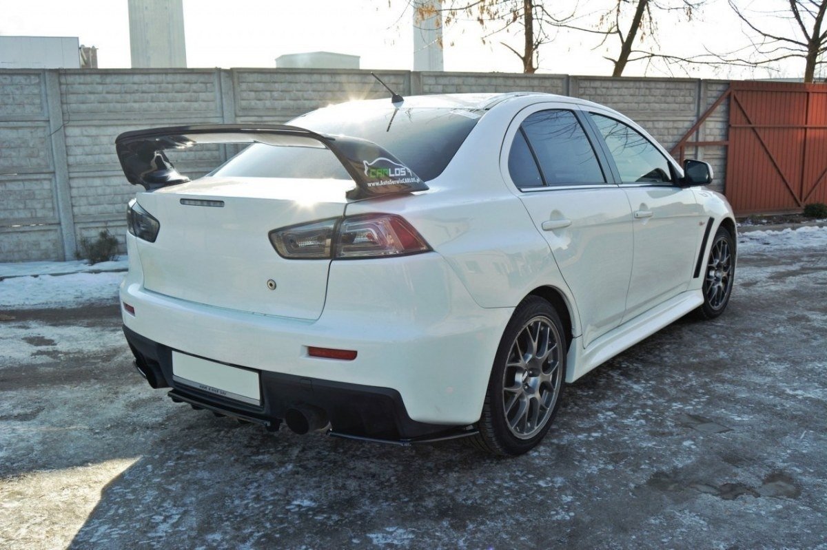 Rear side splitters mitsubishi lancer evo x
