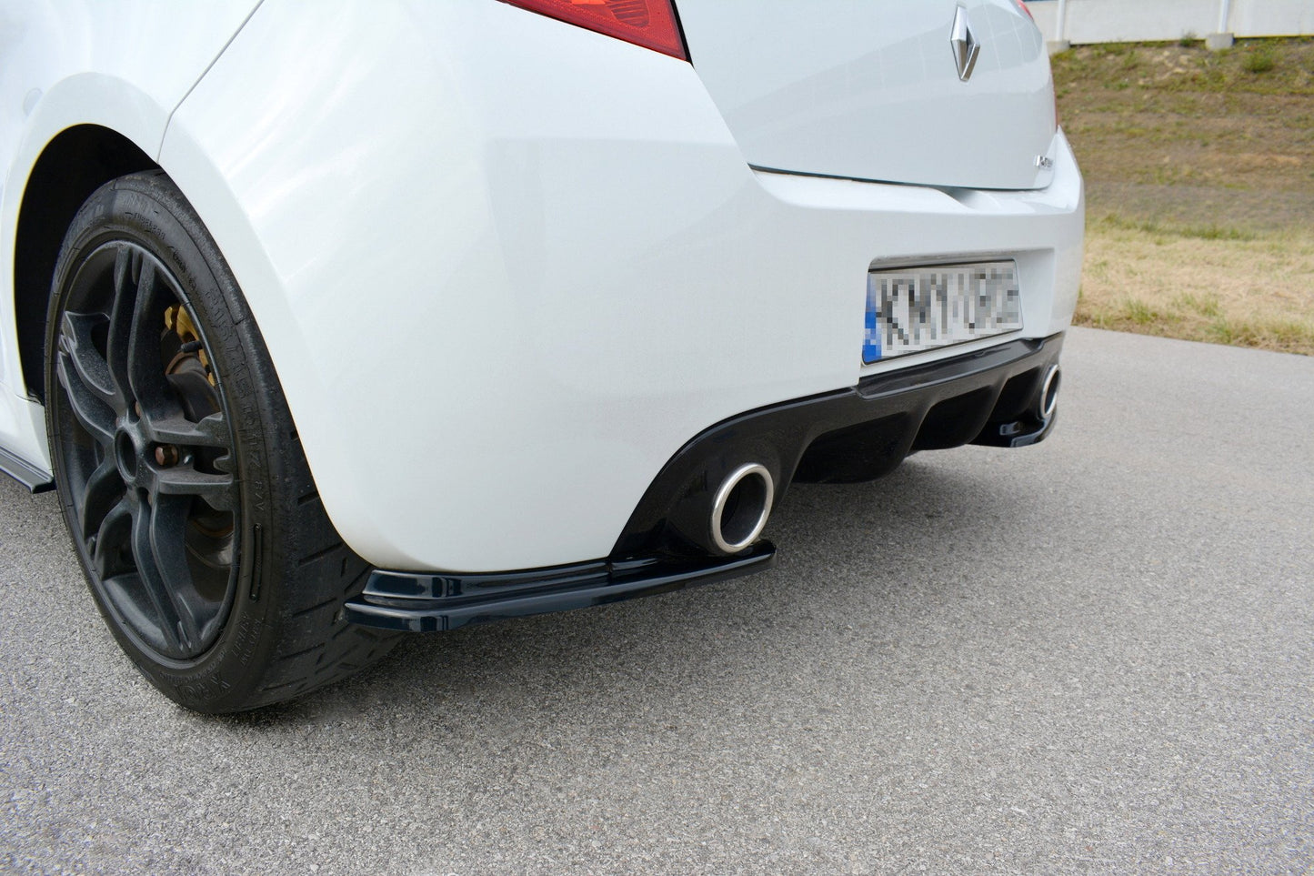 Rear side splitters renault clio mk3 rs facelift