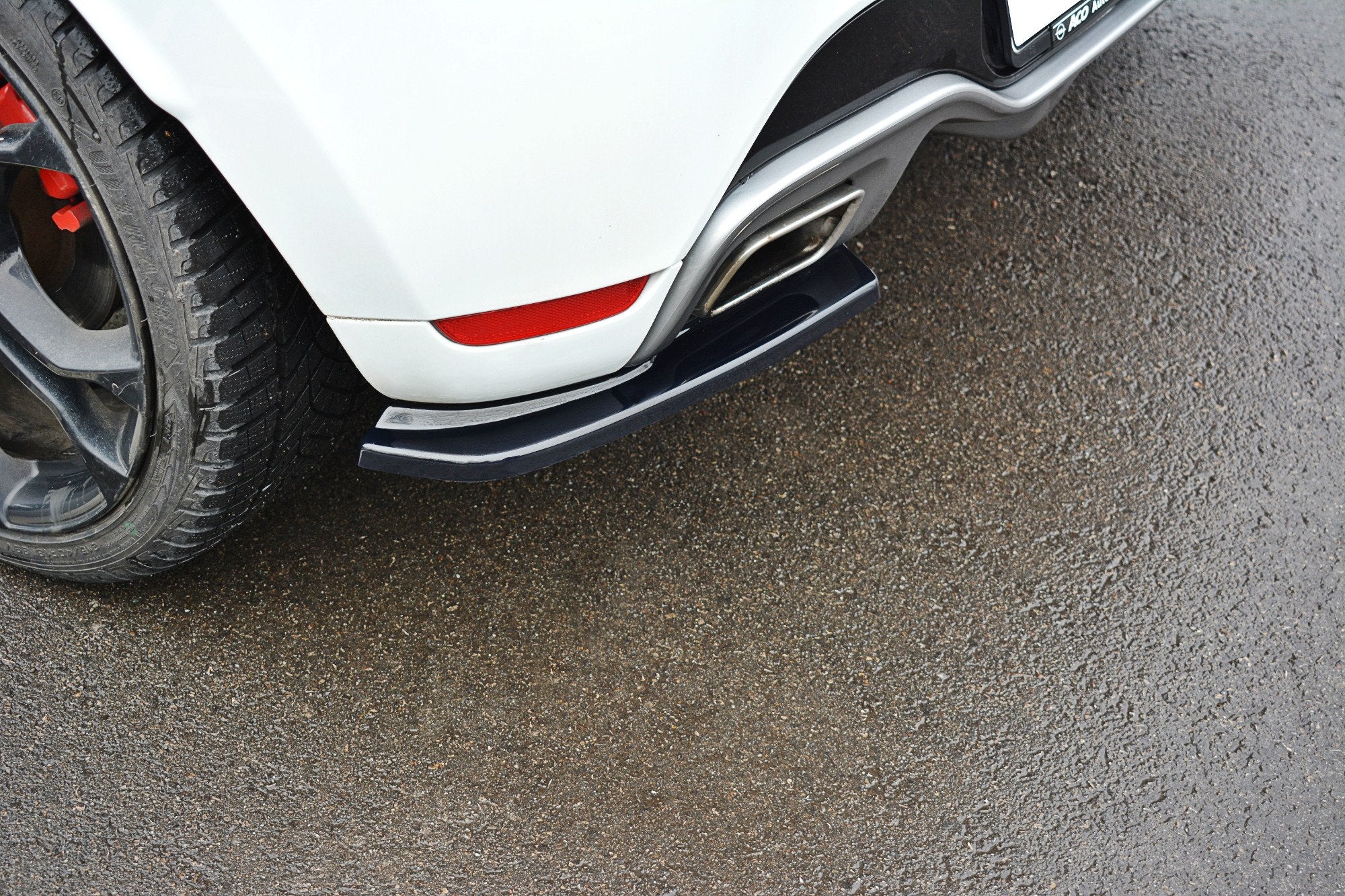 Rear side splitters renault clio mk4 rs