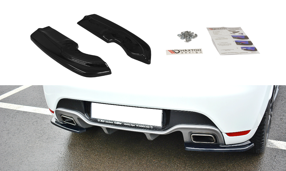 Rear side splitters renault clio mk4 rs