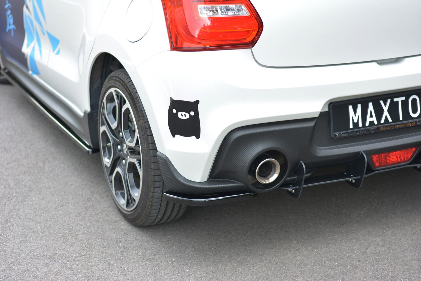 Rear side splitters suzuki swift 6 sport