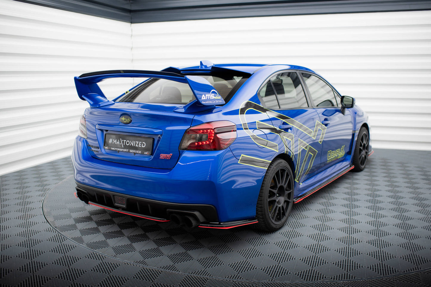 Rear side splitters v.2 subaru wrx sti