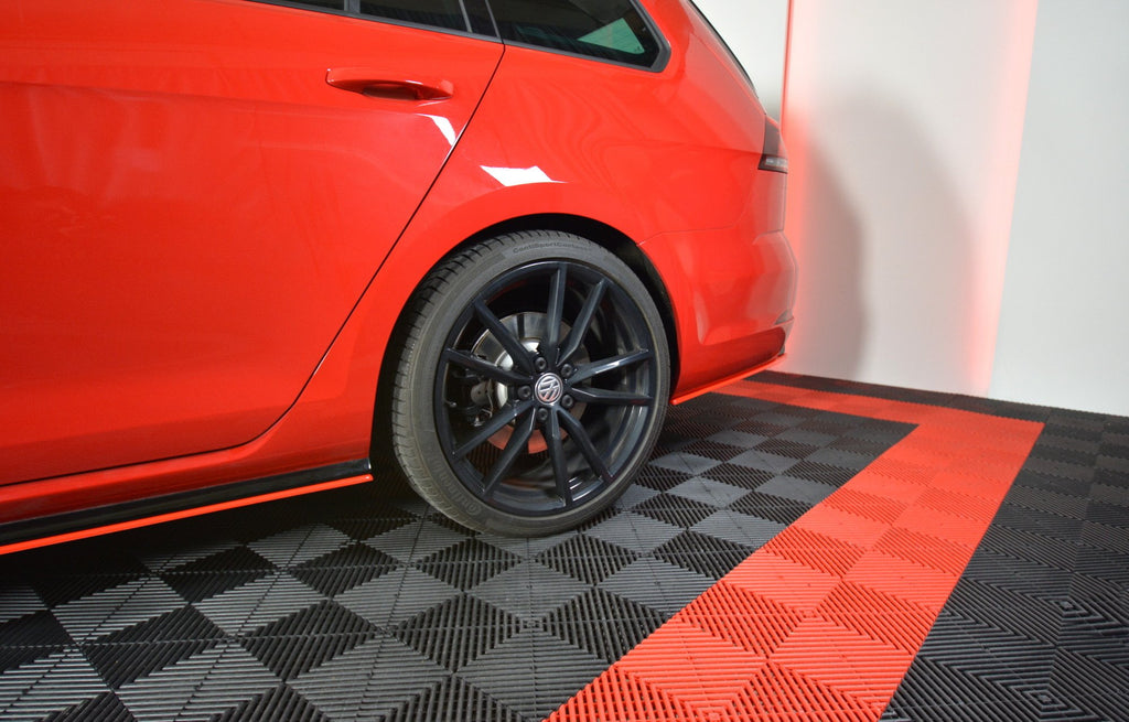 Rear side splitters v.2 vw golf 7 r variant facelift