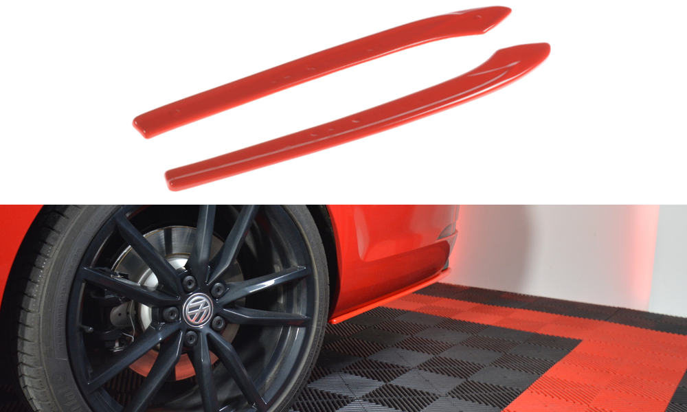Rear side splitters v.2 vw golf 7 r variant facelift