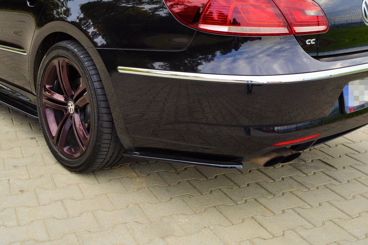 Rear side splitters volkswagen cc r-line