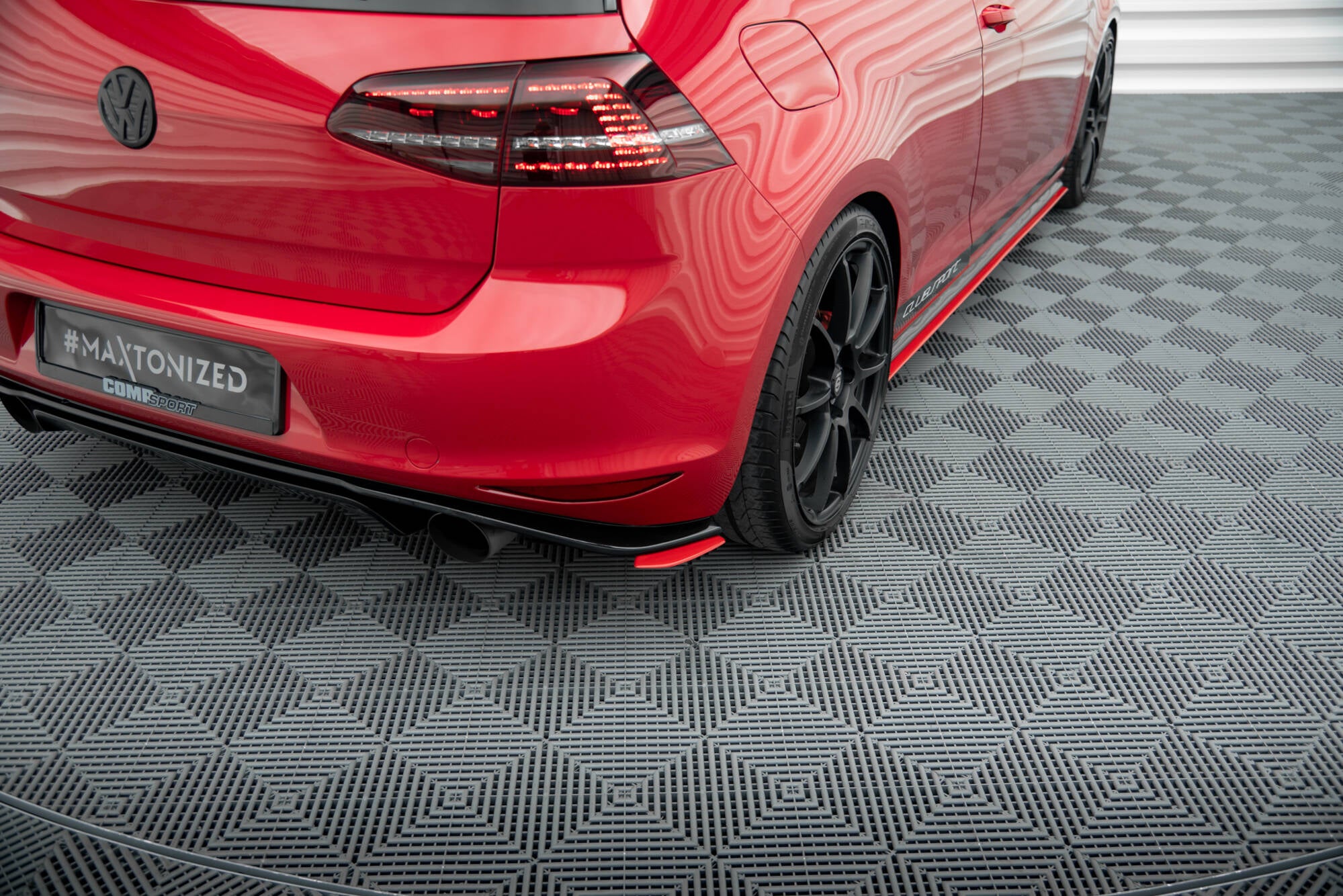 Rear side splitters vw golf mk7 gti clubsport