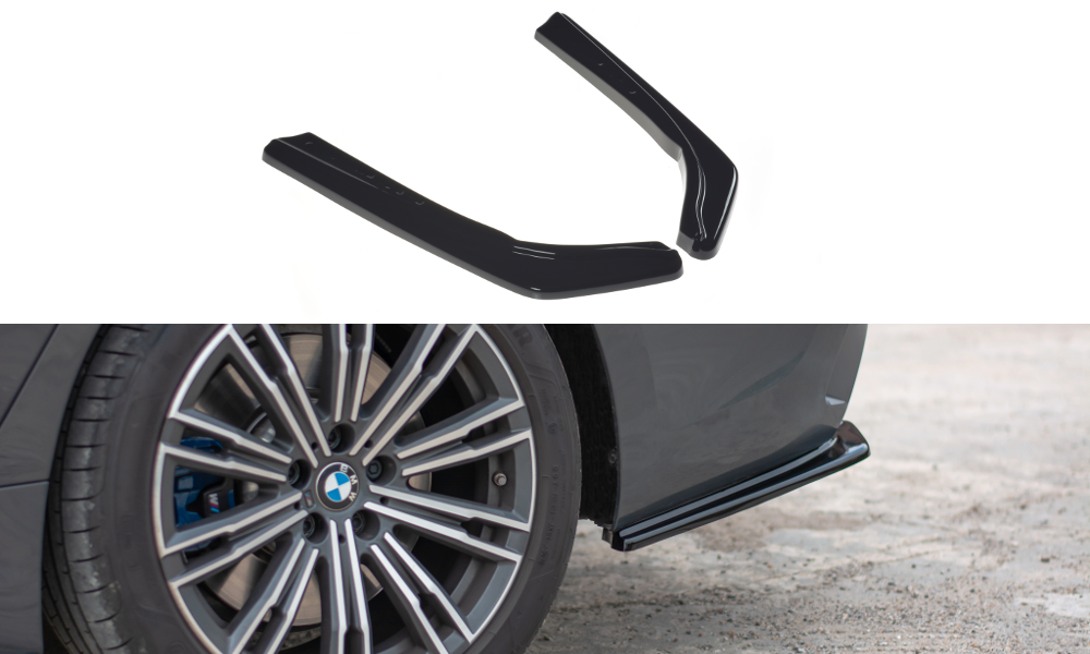 Rear side splitters for bmw 3 g20 m-pack