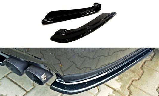 Rear side splitters for bmw 5 f11 m-pack (fits two double exhaust ends)