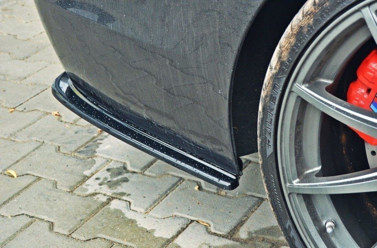 Rear side splitters for bmw 5 f11 m-pack (fits two double exhaust ends)
