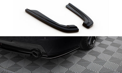 Rear side splitters for bmw 5 f11 m-pack (Fits Two single exhaust ends)
