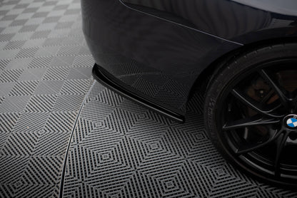 Rear side splitters for bmw 5 f11 m-pack (Fits Two single exhaust ends)