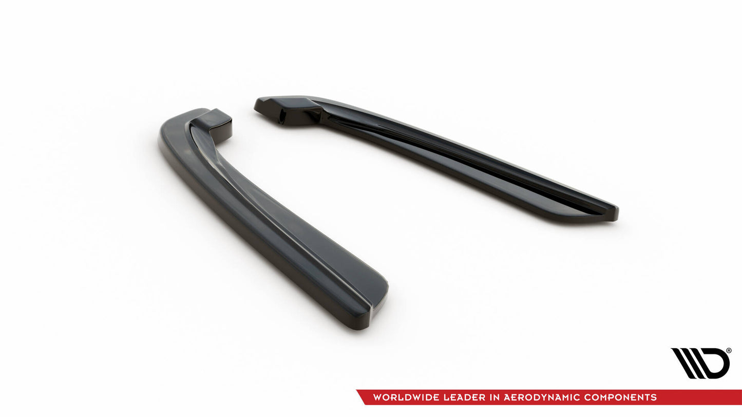 Rear side splitters for bmw 5 f11 m-pack (Fits Two single exhaust ends)
