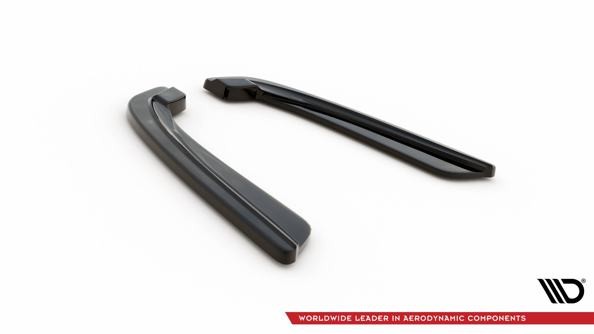 Rear side splitters for bmw 5 f11 m-pack (fits two single exhaust ends)