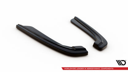 Rear side splitters for bmw 5 f11 m-pack (Fits Two single exhaust ends)