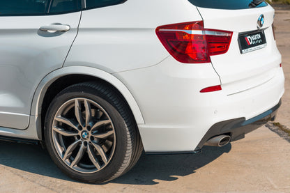 Rear side splitters for bmw x3 f25 m-pack facelift