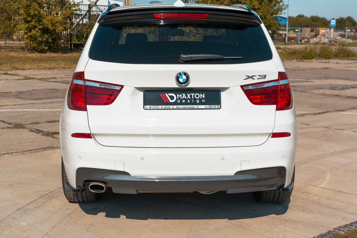 Rear side splitters for bmw x3 f25 m-pack facelift