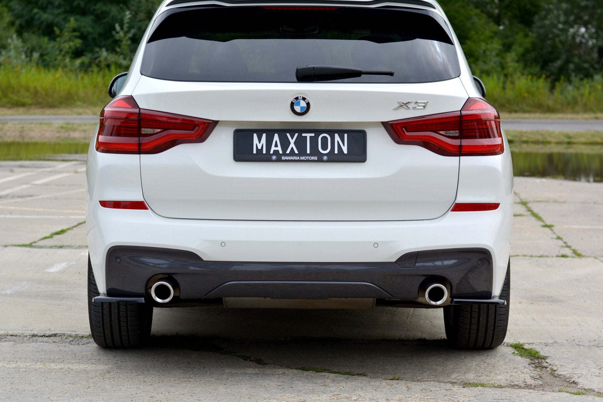 Rear side splitters for bmw x3 g01 m-pack