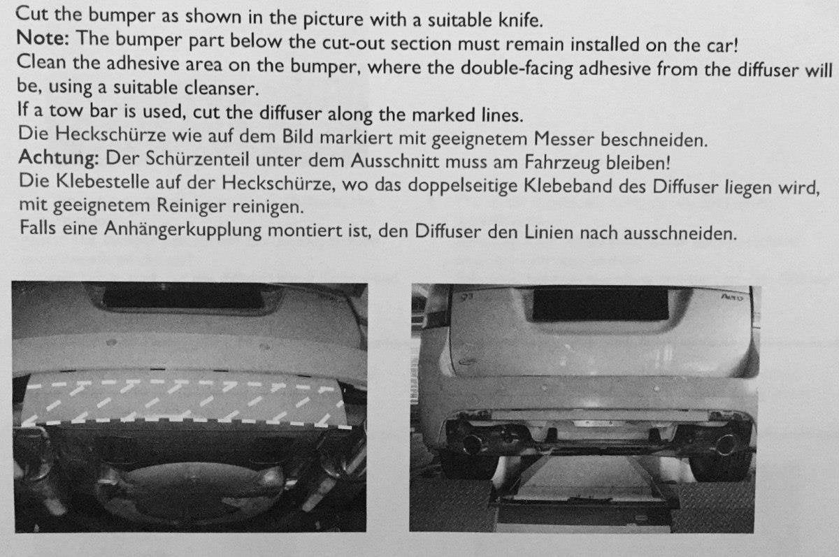 Bagerste Valance Saab 9-3 Aero Mk2 ansigtsløftning