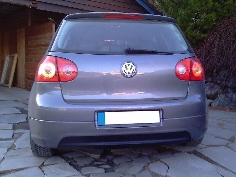 Rear valance vw golf v gti edition 30 (without exhaust hole, for standard exhaust)