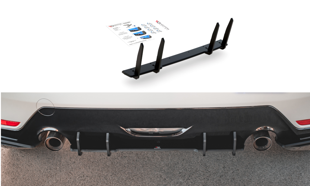Racing durability rear diffuser toyota gr yaris mk4