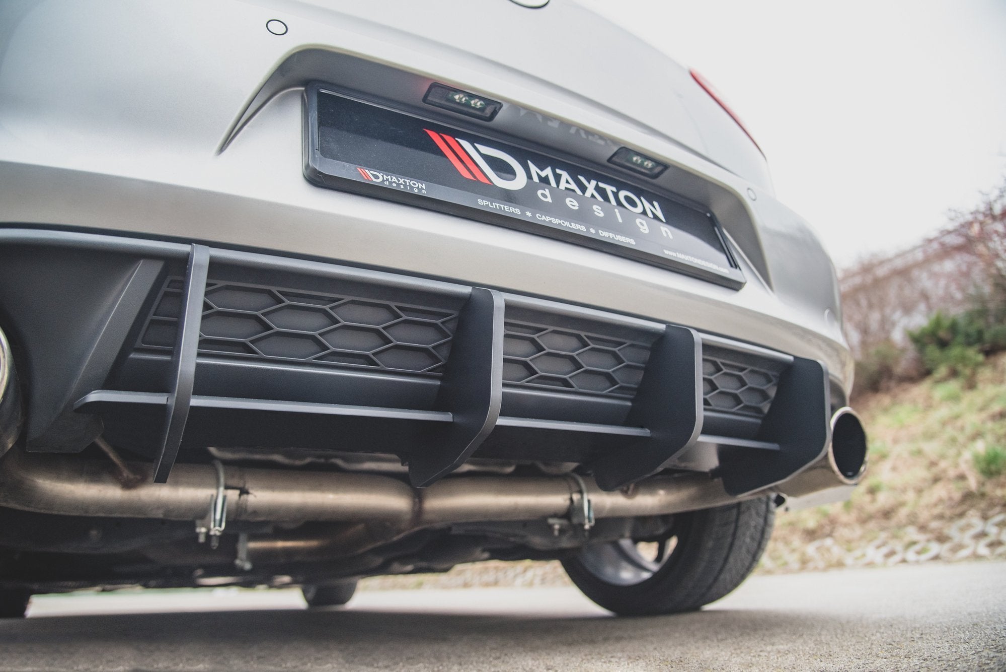 Racing durablity rear diffuser v.2 vw golf 7 gti