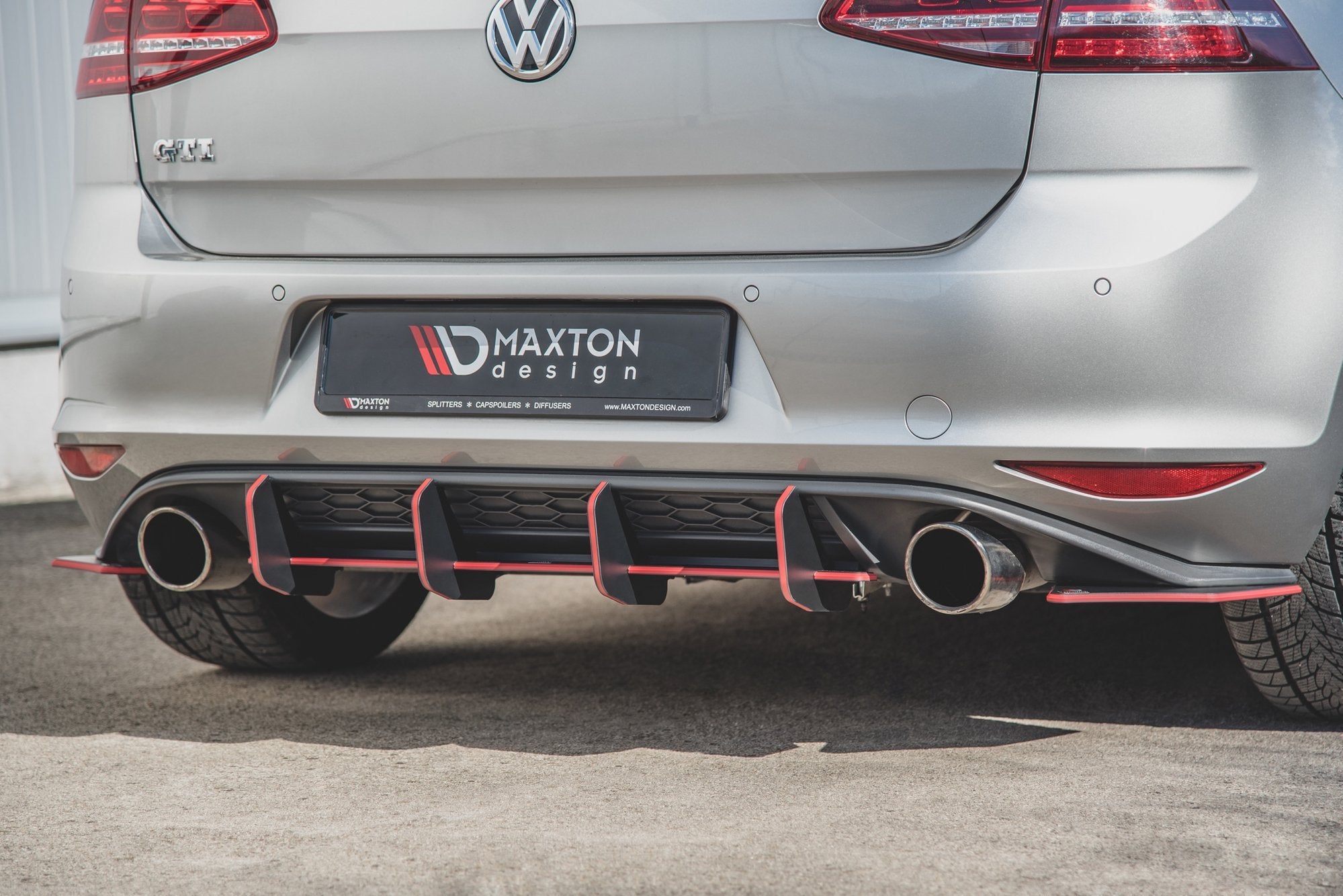 Racing durablity rear diffuser v.2 vw golf 7 gti