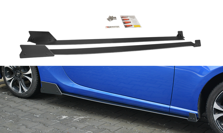 Racing side skirts diffusers subaru brz mk1 / mk1 facelift