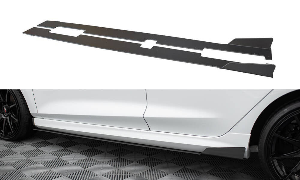 Racing side skirts diffusers v.1 ford fiesta mk8 st / st-line