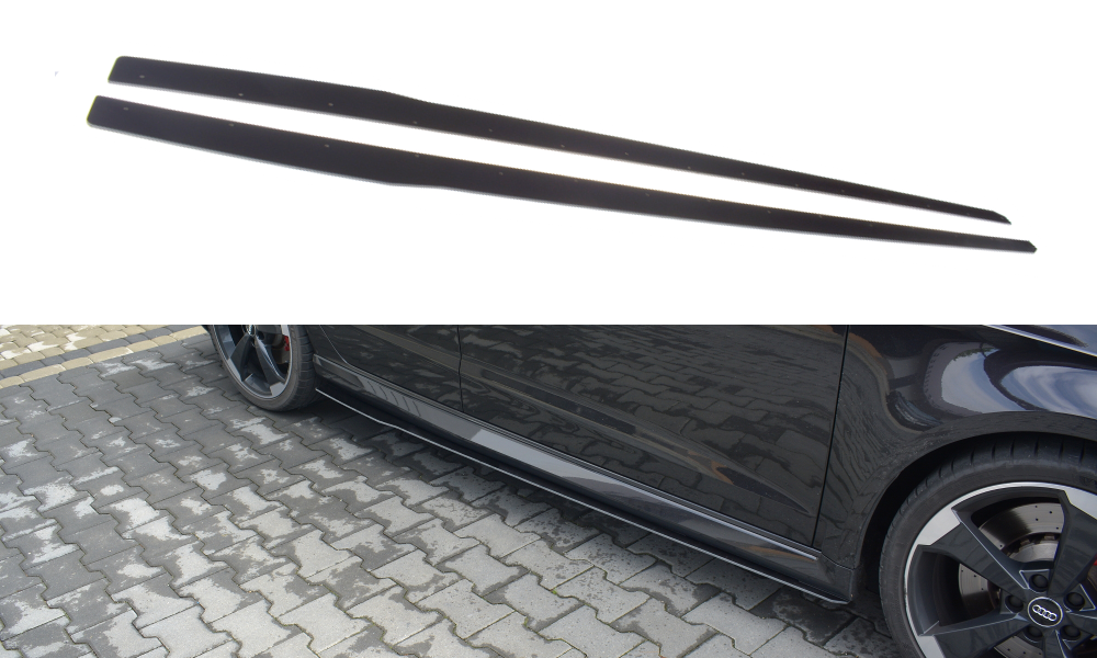 Racing side skirts diffusers v.1audi audi rs3 8v fl sportback