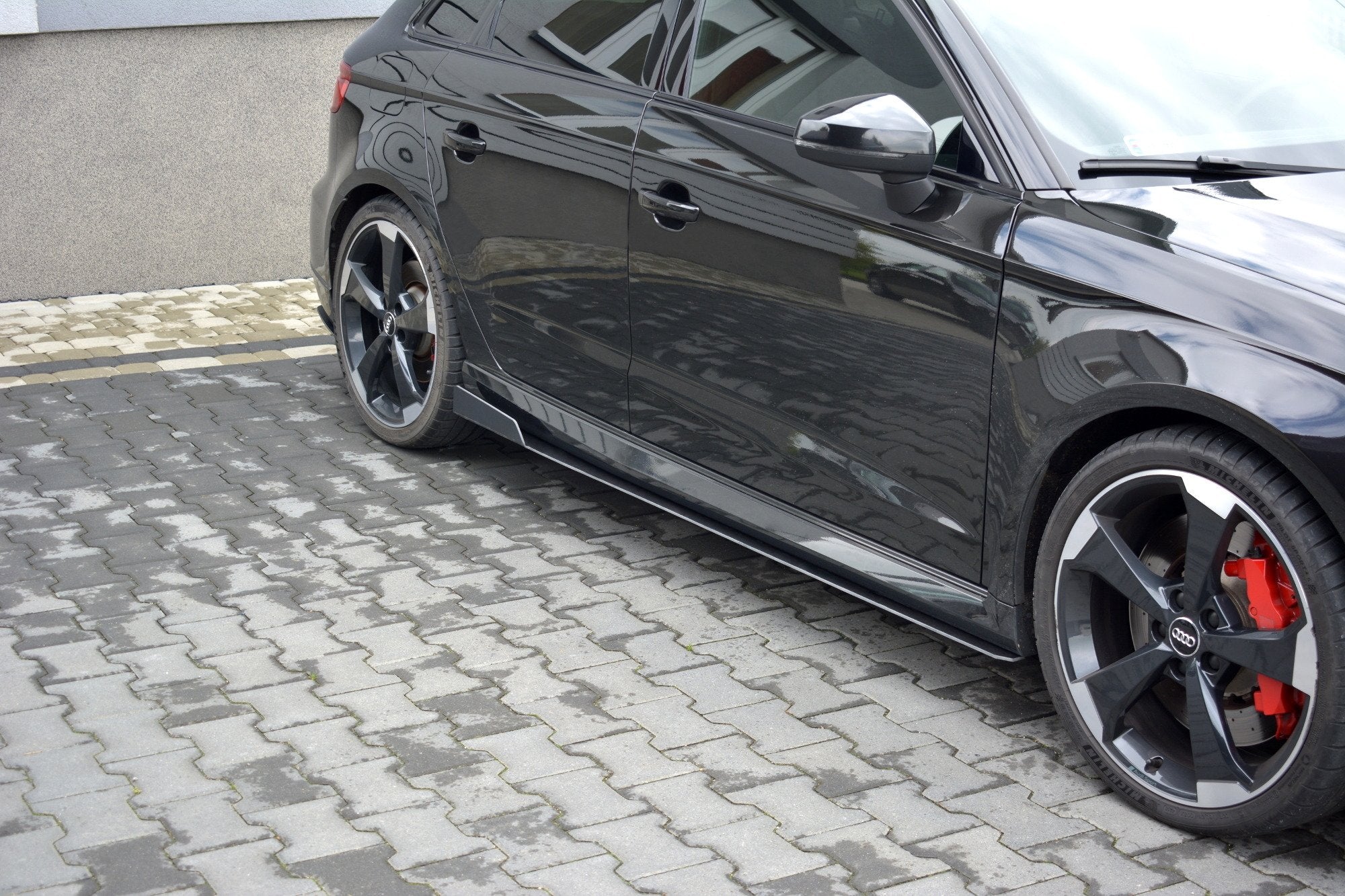 Racing side skirts diffusers v.2 audi audi rs3 8v fl sportback