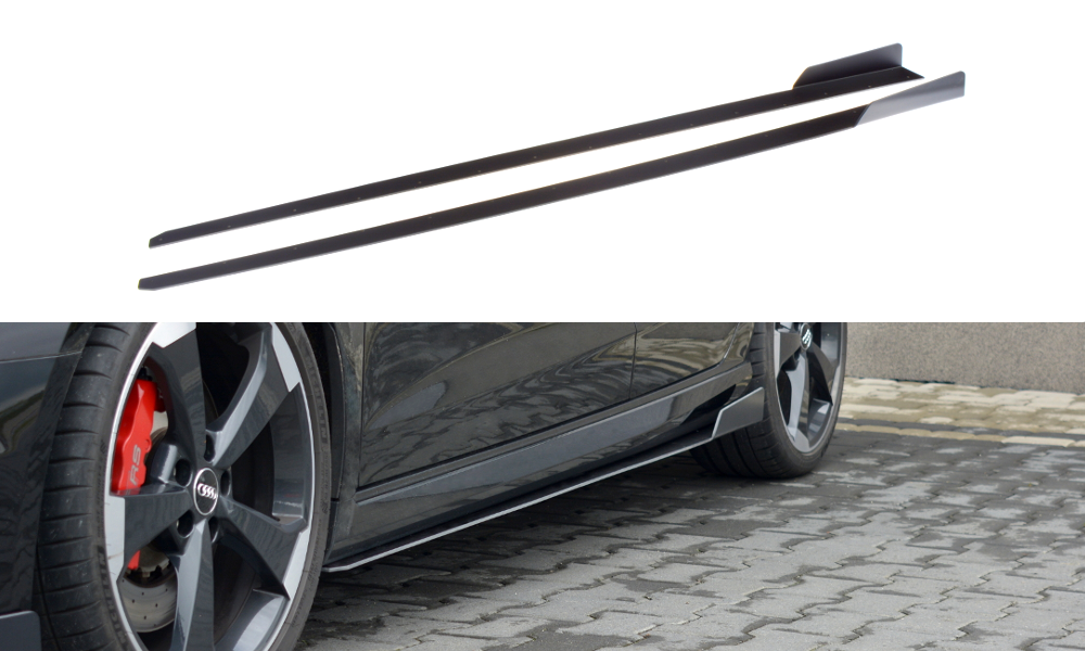 Racing side skirts diffusers v.2 audi audi rs3 8v fl sportback