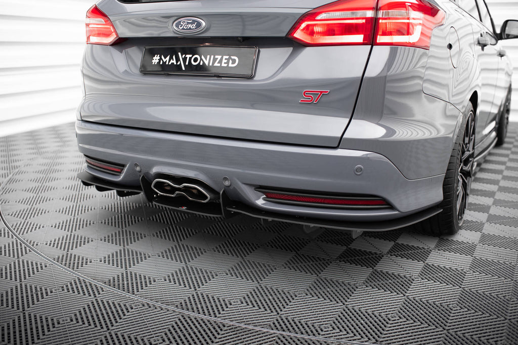 Focus St Side Rear Diffuser Rear diffuser ford focus st mk3 estate - premium accessories