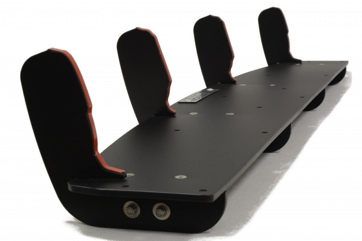 Rear diffuser & rear side splitters audi a6 s-line c7 (exhaust 1x2)