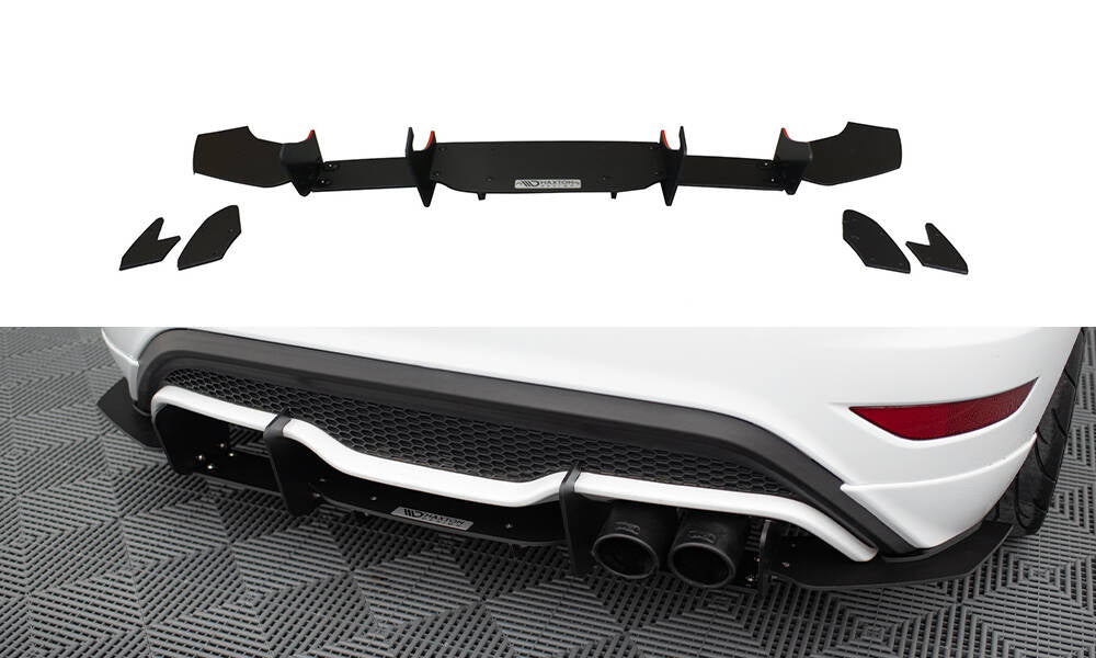 Rear diffuser v.2 ford fiesta mk7 pcs fl