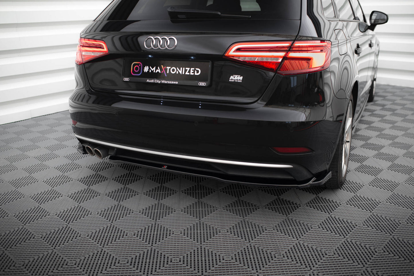 Rear side splitters audi a3 sportback 8v facelift