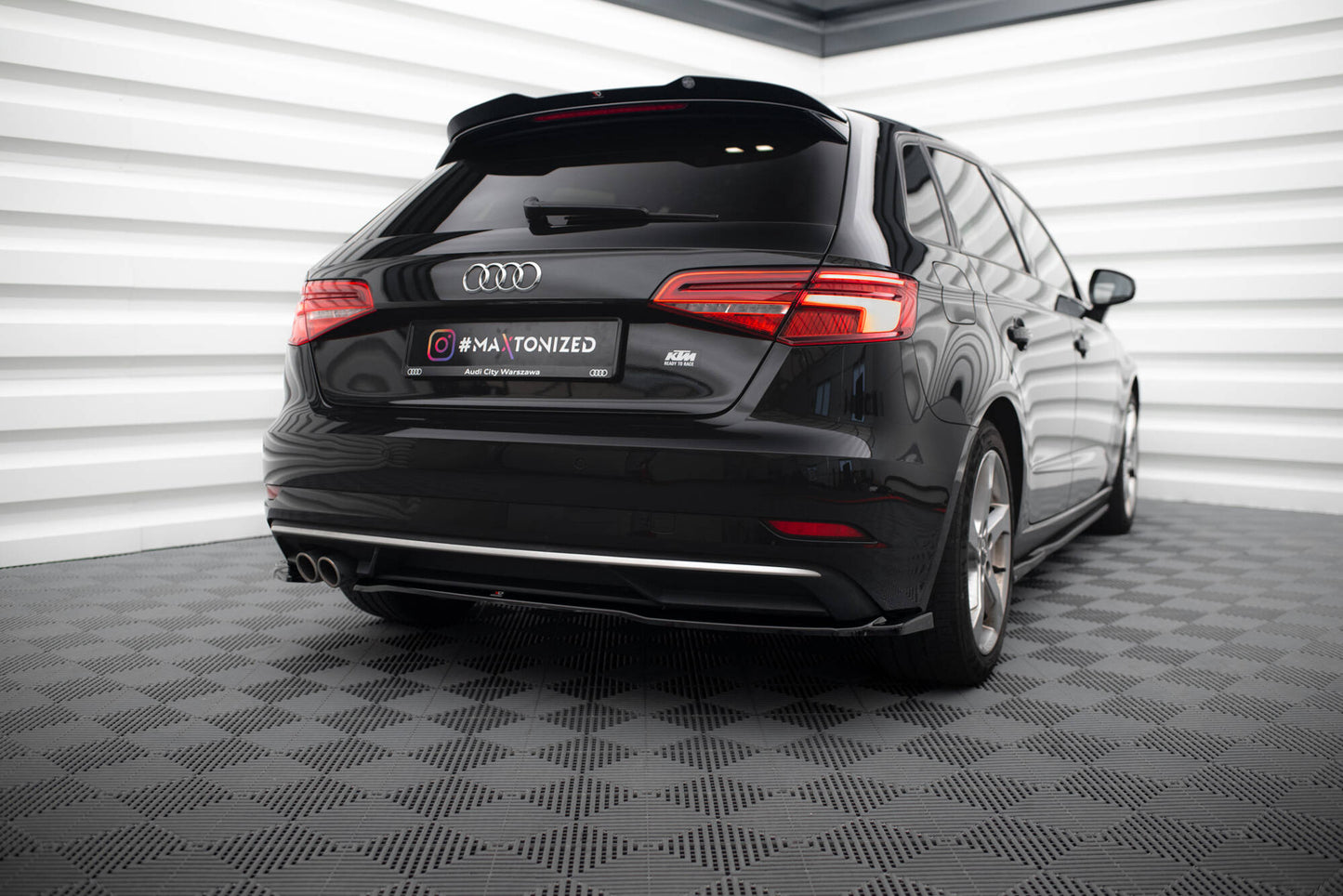 Rear side splitters audi a3 sportback 8v facelift