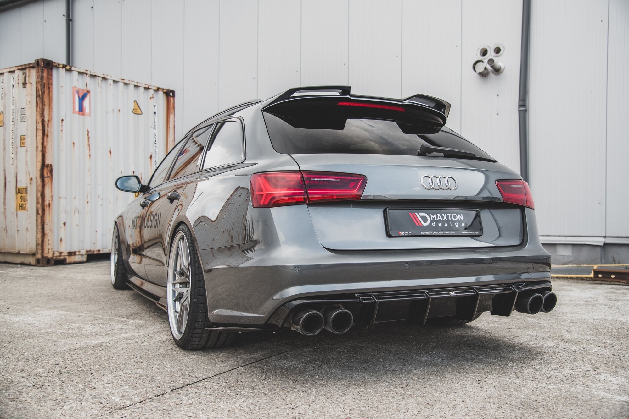 Rear side splitters audi a6 / a6 c7 s-line/ s6 c7 facelift