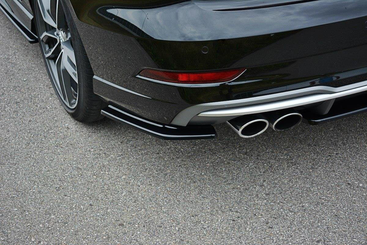 Rear side splitters audi s3 / a3 s-line 8v fl sedan