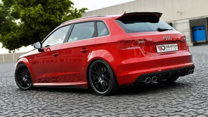 Rear side splitters audi s3 / a3 s-line 8v hatchback / sportback