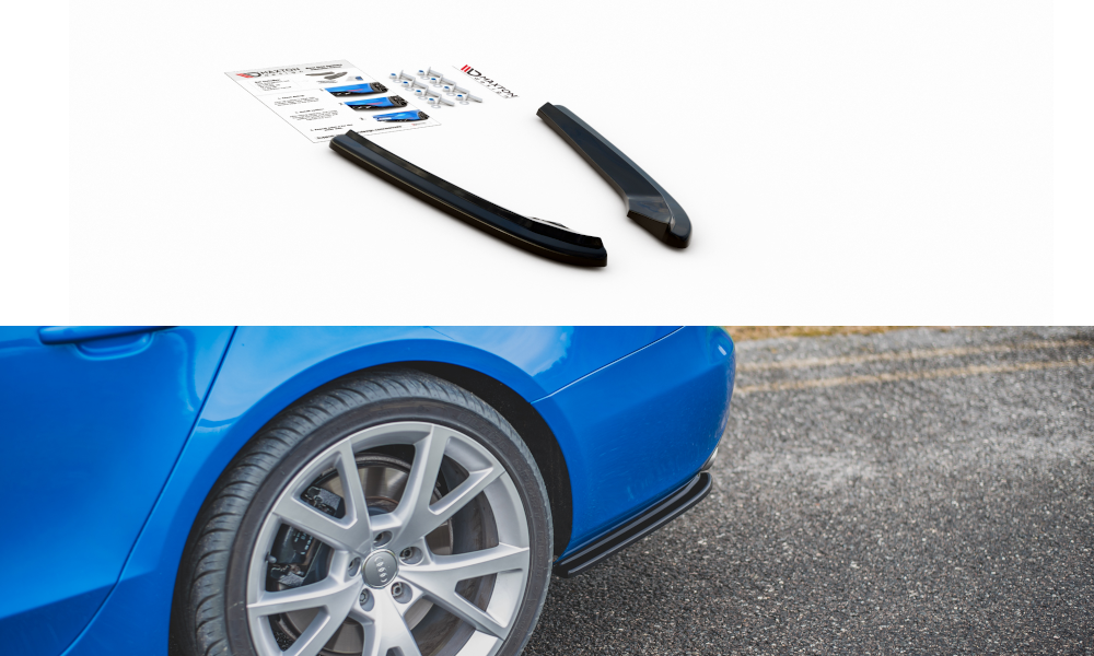 Rear side splitters Audi S4 / A4 S-line B8 ago