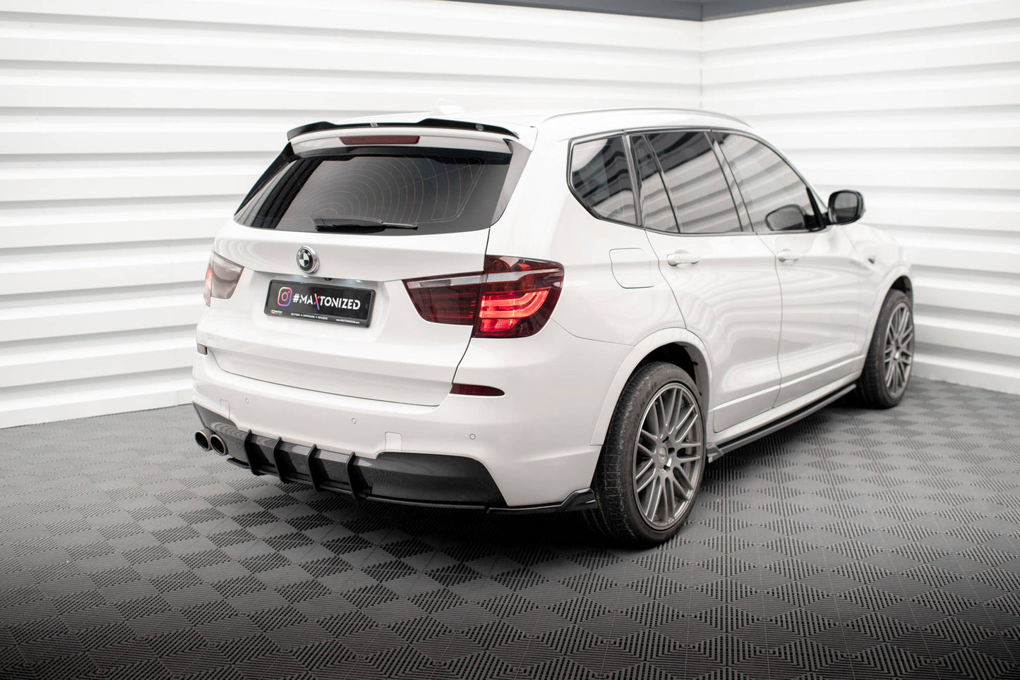Rear side splitters bmw x3 m-pack f25