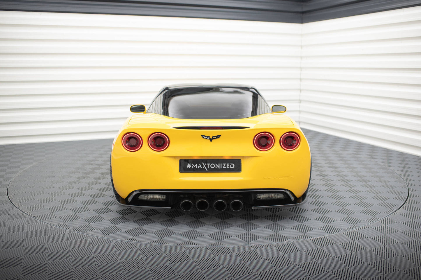 Rear side splitters chevrolet corvette c6