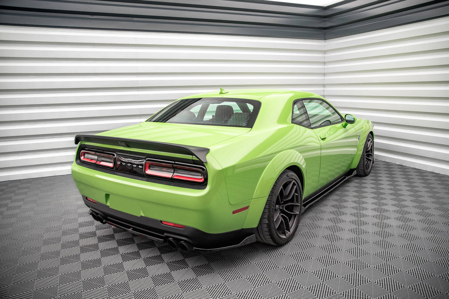 Rear side splitters dodge challenger srt hellcat widebody mk3