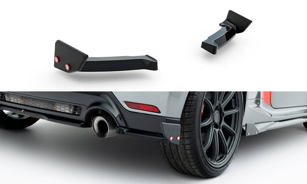 Rear side splitters + flaps toyota gr yaris mk4 facelift