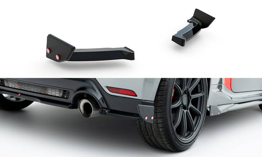 Rear side splitters + flaps toyota gr yaris mk4 facelift