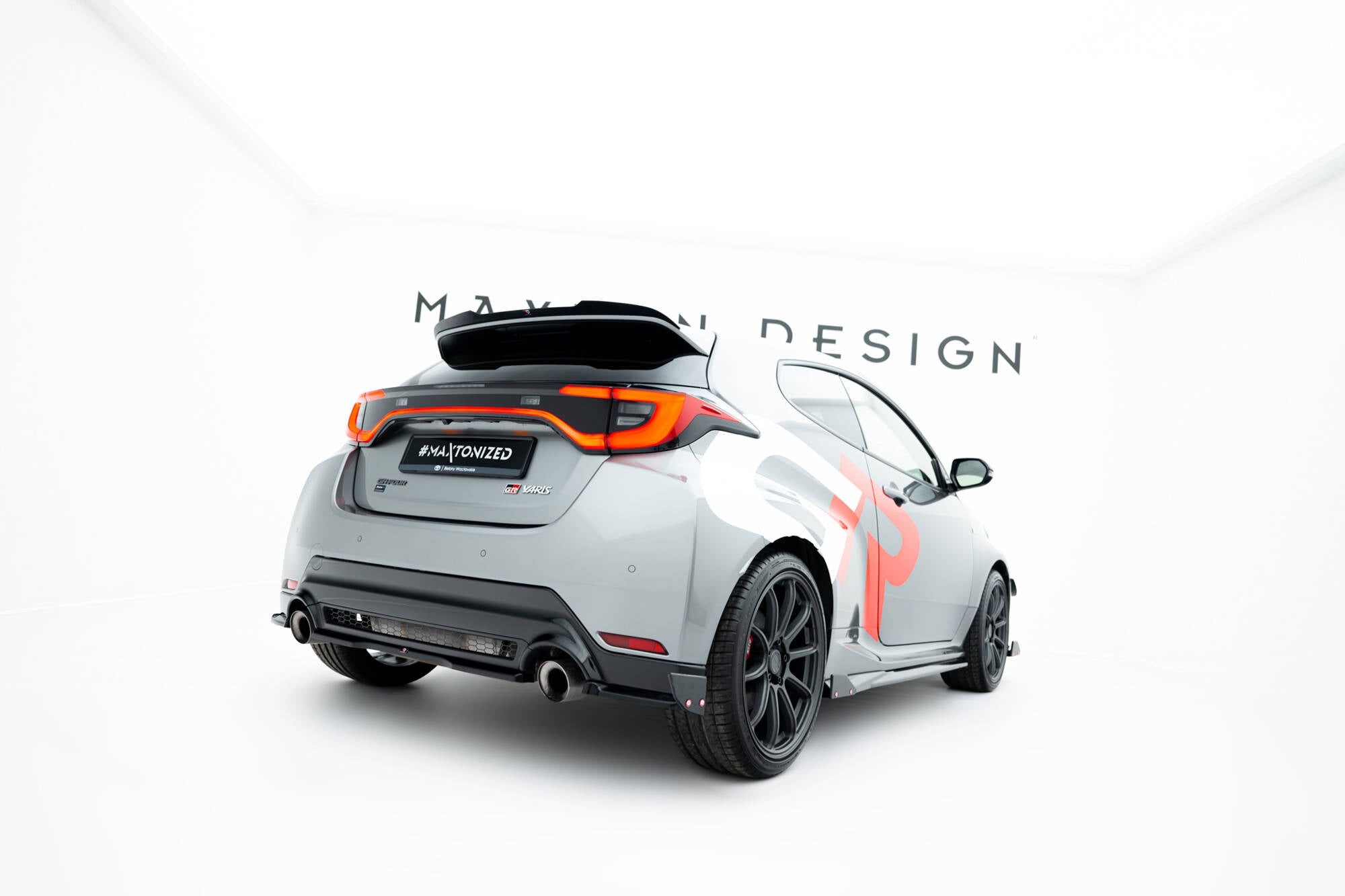 Rear side splitters + flaps toyota gr yaris mk4 facelift