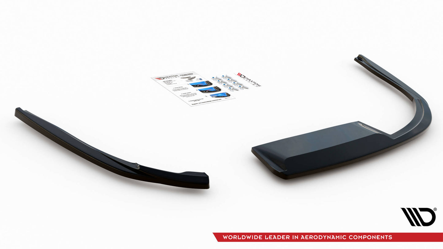 Rear side splitters jaguar xf r-sport mk2