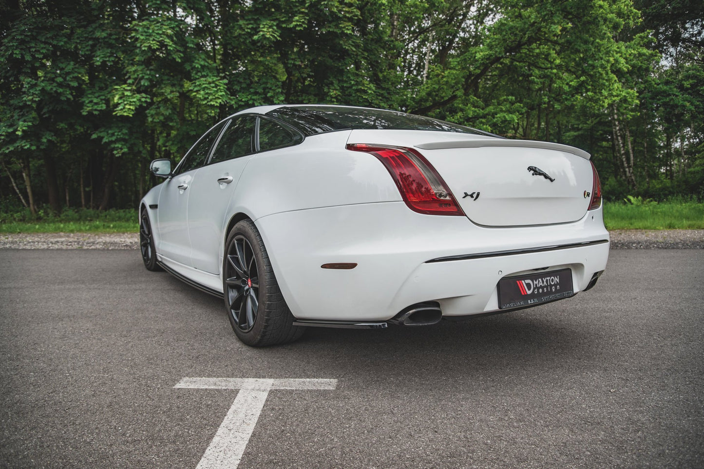 Rear side splitters jaguar xj r-sport x351 facelift