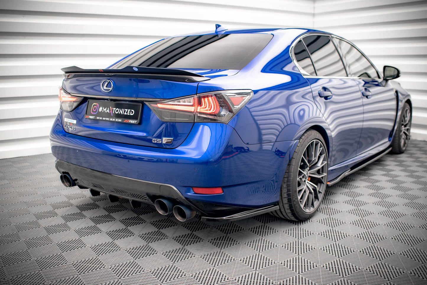 Rear side splitters lexus gs f mk4 facelift