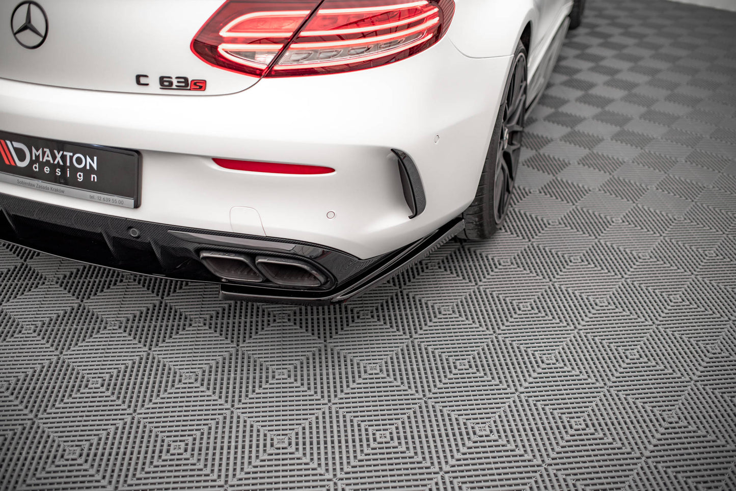Rear side splitters mercedes-amg c 63amg coupe amg aero pack c205 facelift